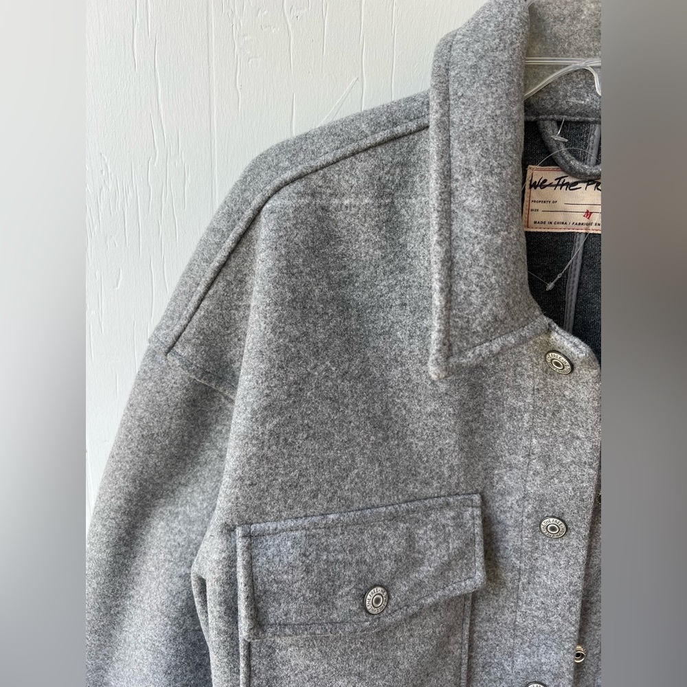 NWOT Free People We The Free Lola Shirt Jacket (size M) - Picture 8 of 14